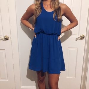 Sage Blue A-Line Dress